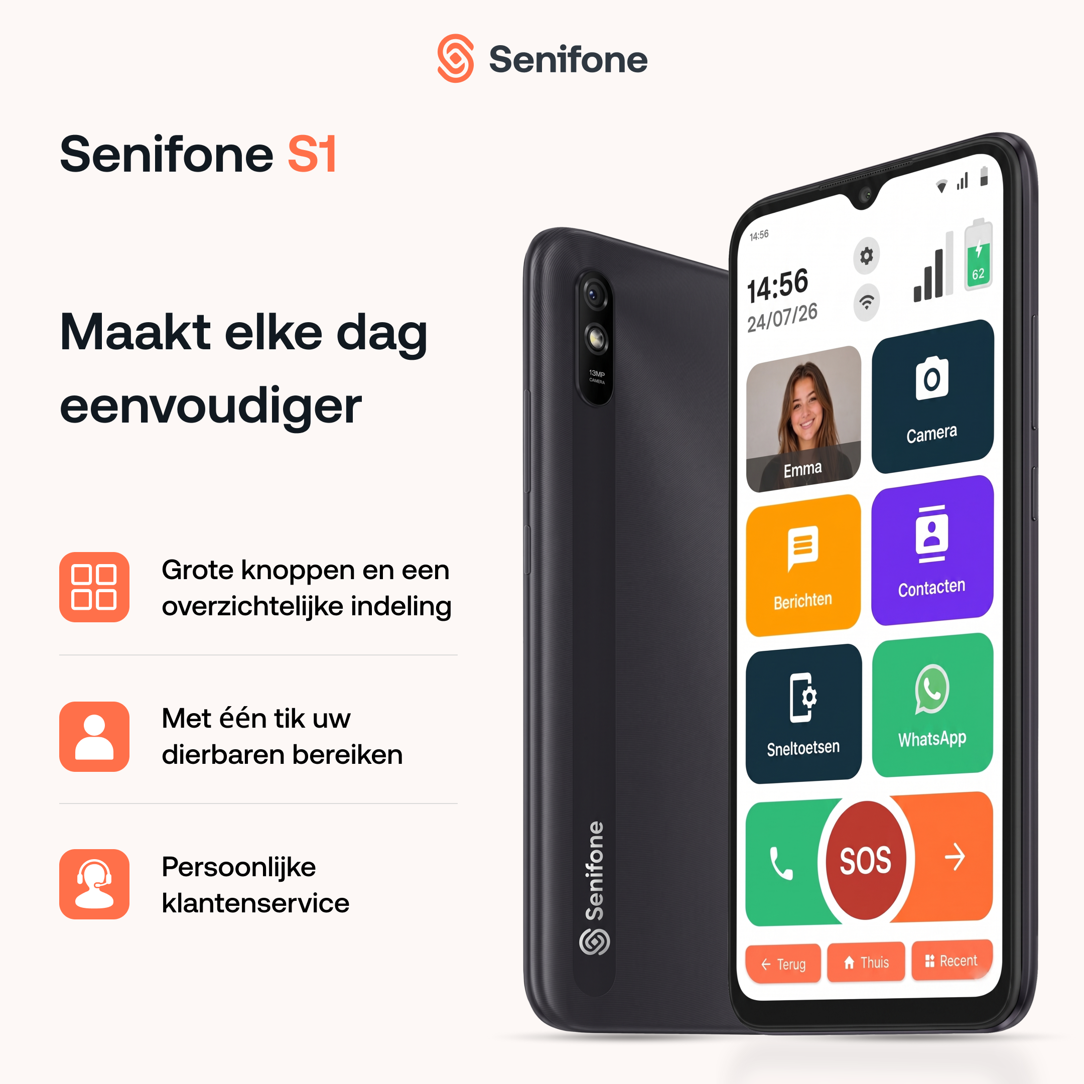 Senifone S1 - Seniors Smartphone