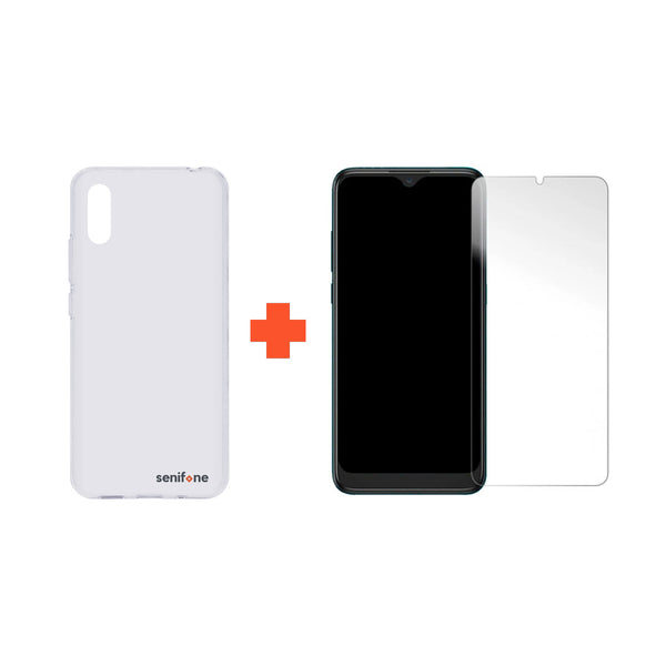 Senifone S1 transparent case, screen protector and bundle